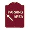 Signmission Parking Area Up Left Arrow Symbol Heavy-Gauge Aluminum Architectural Sign, 24" x 18", BU-1824-24614 A-DES-BU-1824-24614 - alternate 1